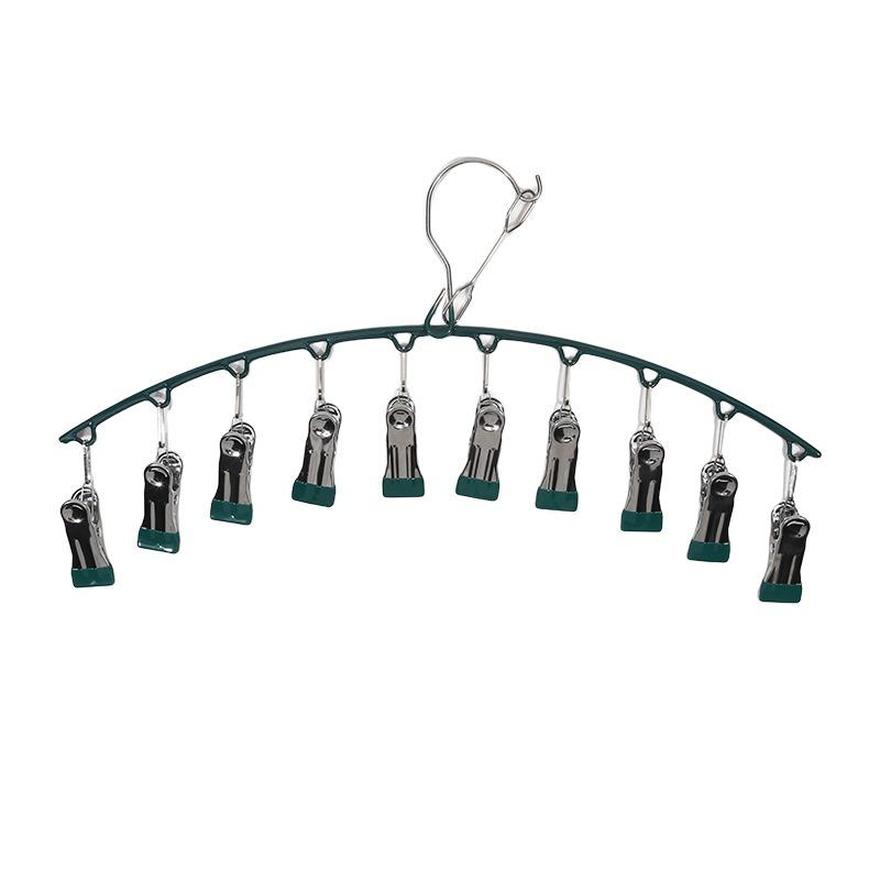 10 Klammern Edelstahl Sockenklammer Platzsparender Bogen Socken Trockenständer Winddicht Rutschfest Kleiderständer Unterwäscheklammer Handtuchhalter