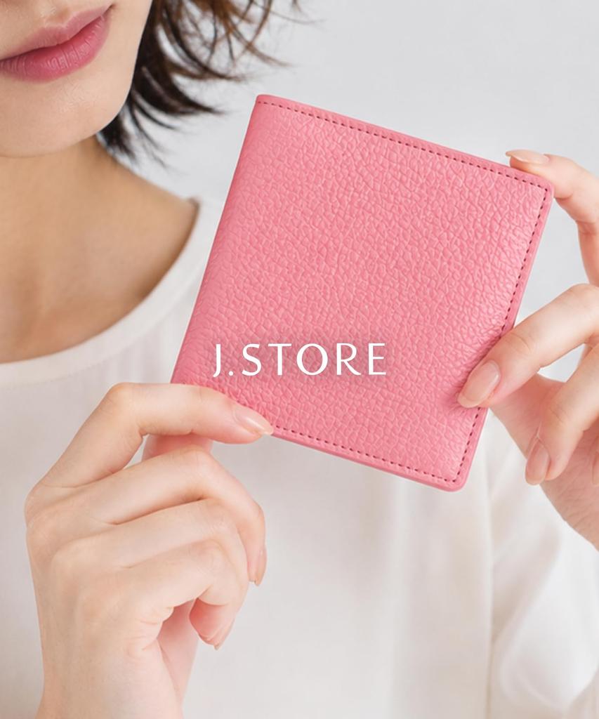 Small Card Coin [J.STORE] Bi-fold Wallet, Slim, Lightweight, Wallet, Slots, Purse, Simple, Pastel, Unisex, Purple, 6S-J16-PU
