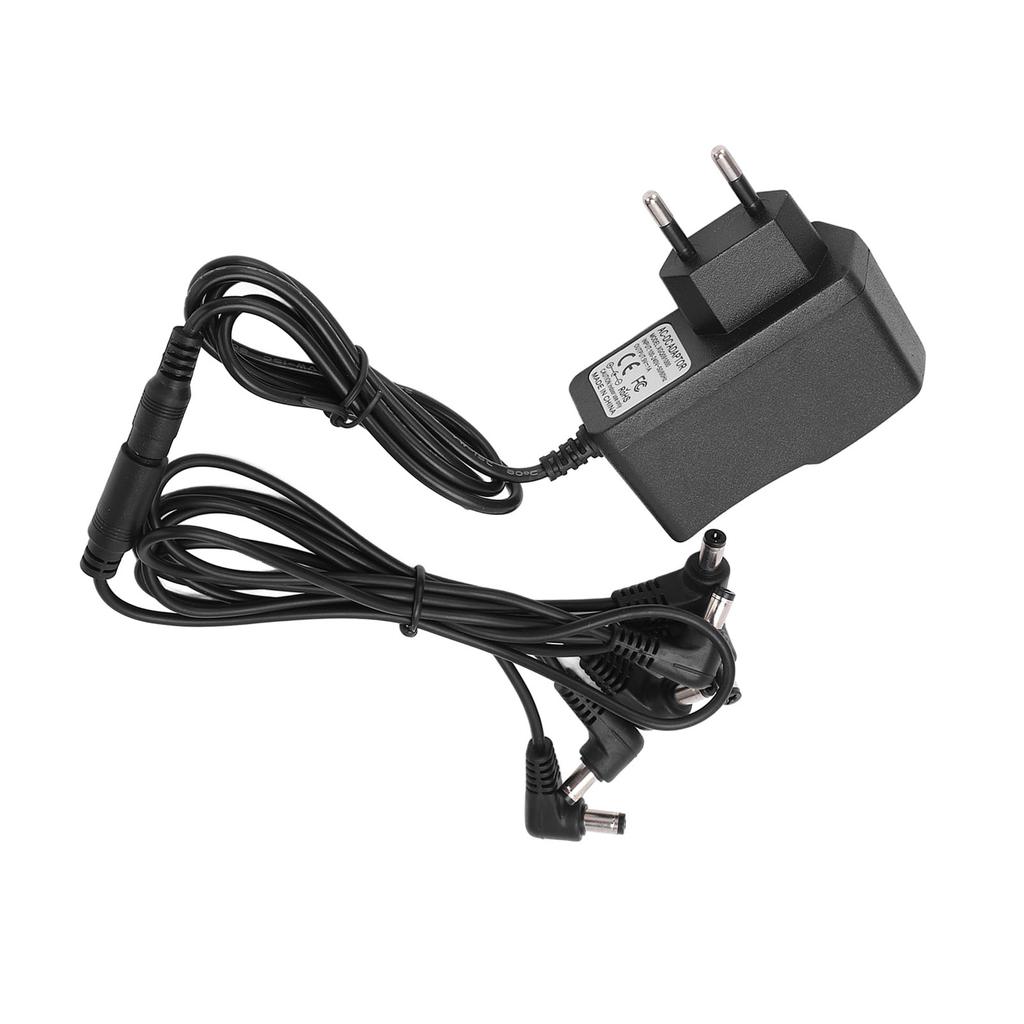 Guitar Effect Pedal Power Supply Adapter 6 Way Daisy Chain Cable