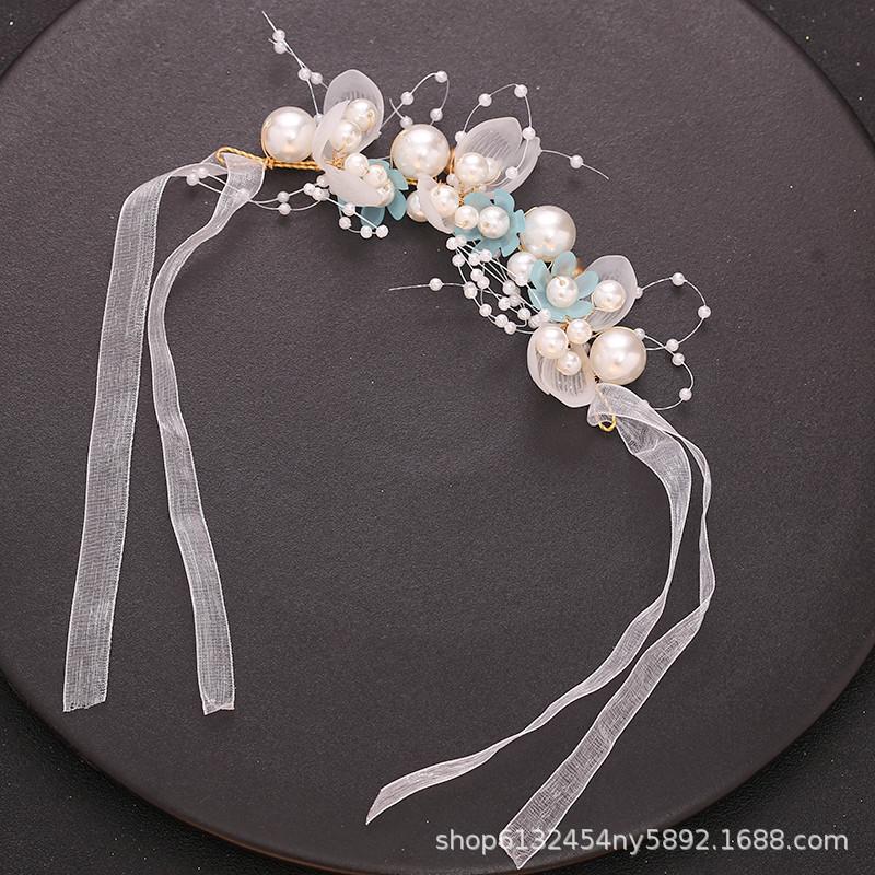 Bridal Jewelry Beautiful Flowers Handmade Beaded Hair Band Wedding Headdress