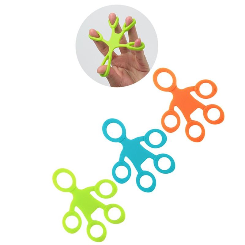 Fidget Silica Gel Finger Puller Antistress Hand Ring Adult Finger Strength Training Band Toys for Children Squish Toy Gifts