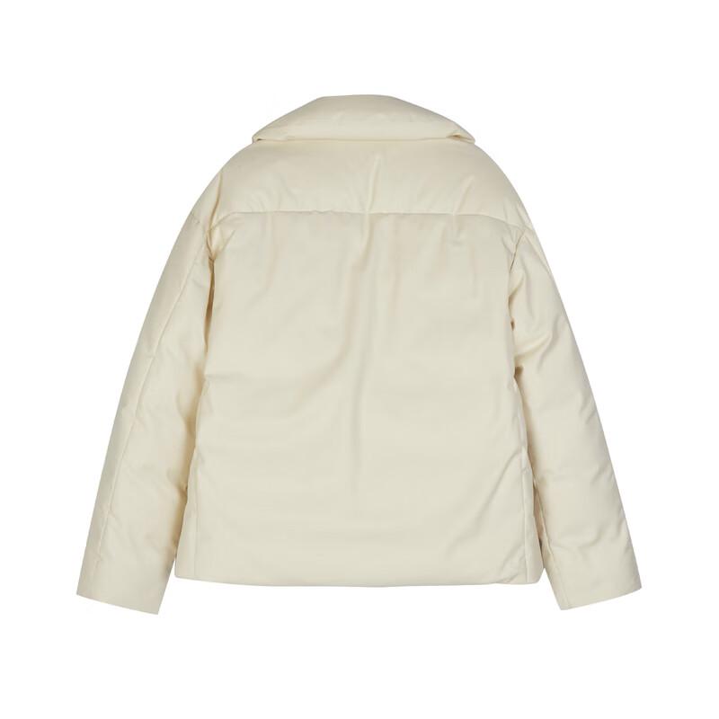 

LESS Женская зимняя куртка-пуховик с лацканами, свободного кроя, короткая, 2024 L