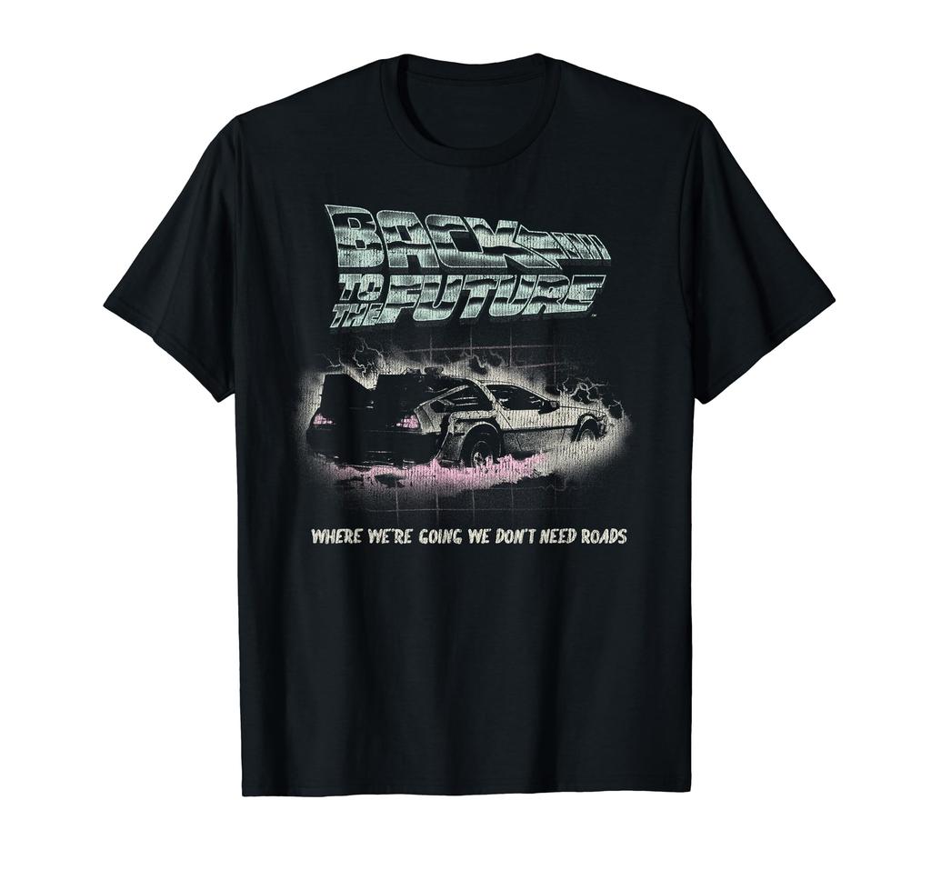 Back To The Future We Don't Need Roads Graphic T-Shirt