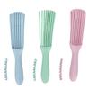 3pcs Portable Detangling Brush Hairdressing Tool with Skid Resistance Rubber Handle for Long Thick Wet Dry Hair