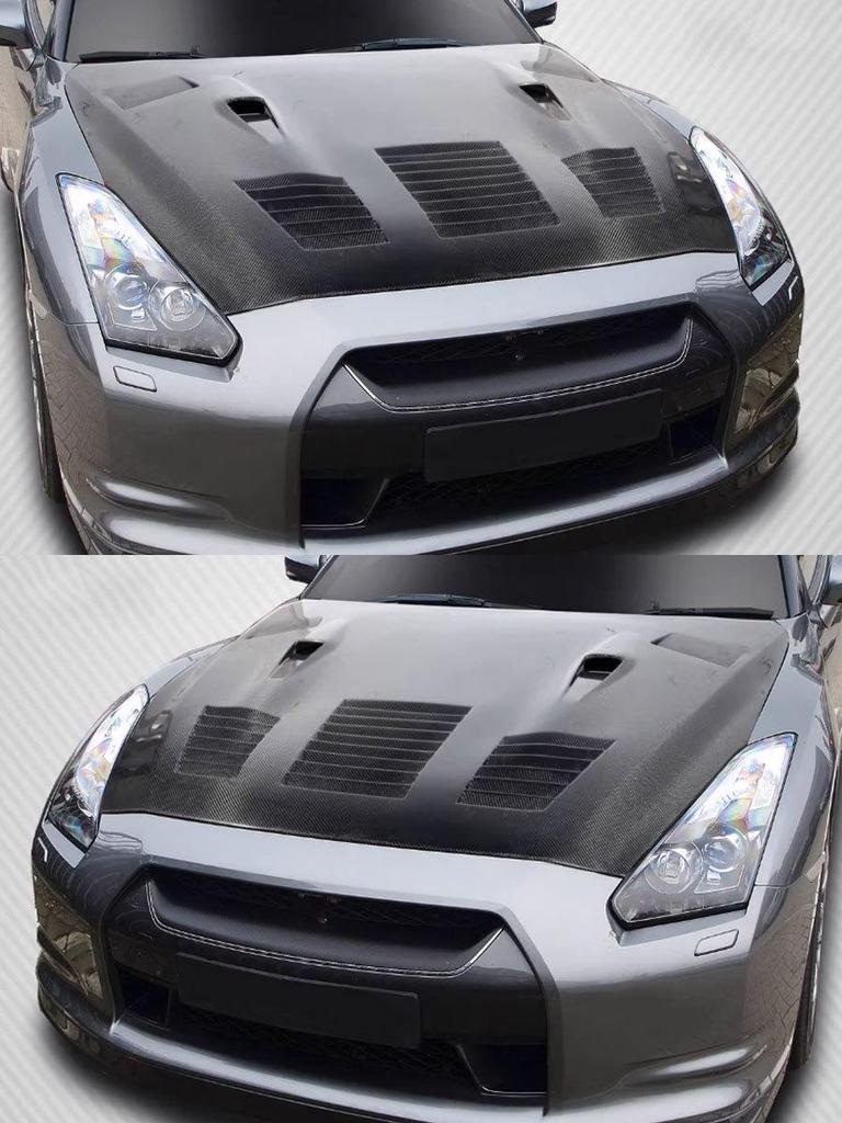 Carbon Fiber Front Engine Hood for Nissan GTR35 - GTC Style