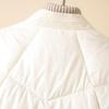 Down Winter Women's Vest Thicken V Neck Sleeveless Puffer Jacket Padded Warm Outerwear Women