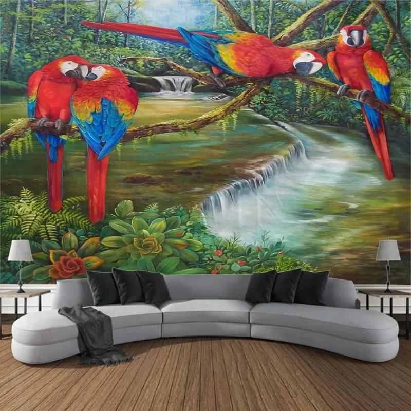 

Фэнтезийный лесной животный декоративный гобелен для офиса, гостиной, домашний настенный гобелен 100x75cm