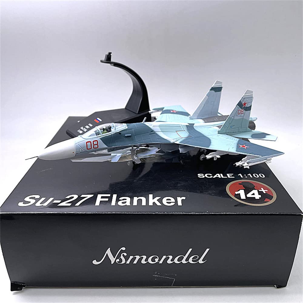 SU-27 Flanker Heavy Aircraft 1:100 Model Simulation Fighter Aviation Military Science Display Model