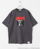 Sense of Place Men's Custom JAWS Print T-Shirt, Size B, AAA5-11B128, Charcoal, Medium