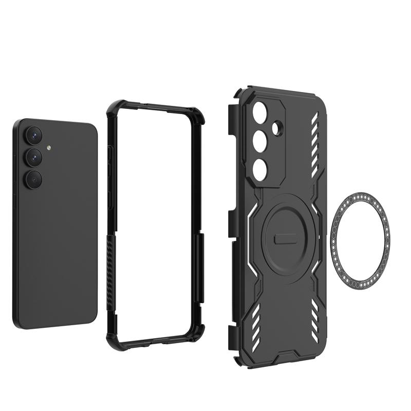Armor Case For Samsung Galaxy S25 FE Magnetic Adsorption Wireless Charge Back Cover Samsung S25 FE Case For Samsung S25 FE Case