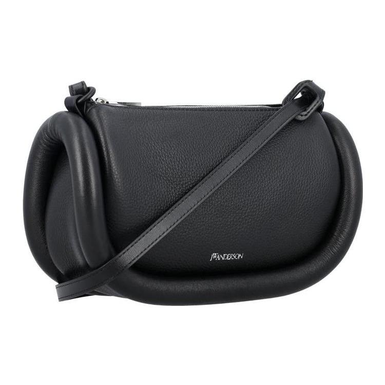 New JW Anderson Calfskin Shoulder Bag, Crossbody Bag Women's Black HB0570LA0107