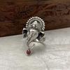 Fashion Creative Retro Ethnic Style Ring Exaggerated Elephant Shape Men's and Women's Jewelry