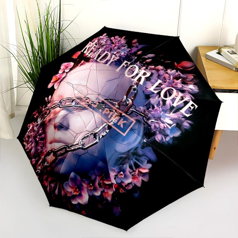 Vibrant Pink Elegance Folding Umbrella Umbrella Travel Sun Umbrella Gift Umbrella