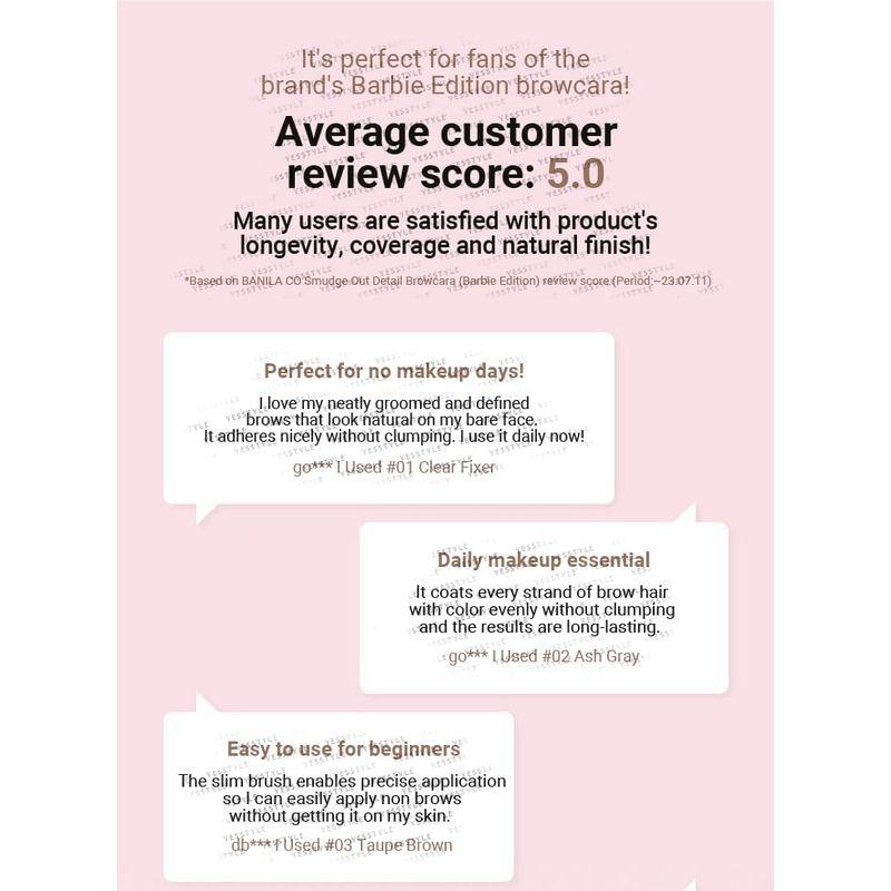 BANILA CO - b by banila Smudge Out Detail Browcara - 3 Colors