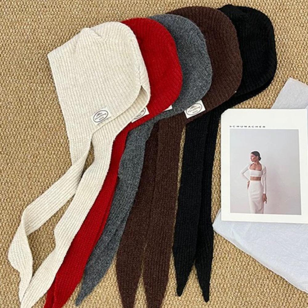 Korean Style Balaclava Hats Niche Bomber Hat Cute Scarf Hat  Women  Autumn Winter