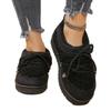 New Large-sized Fleece and Thickened Snow Boots, Women's Warm Ankle Boots and Cotton Shoes