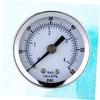GLEAVI Burl Pressure Gauge 0-60 Psi Compressed Air Gauge Dual Scale 1/8 Thread Steel Meter
