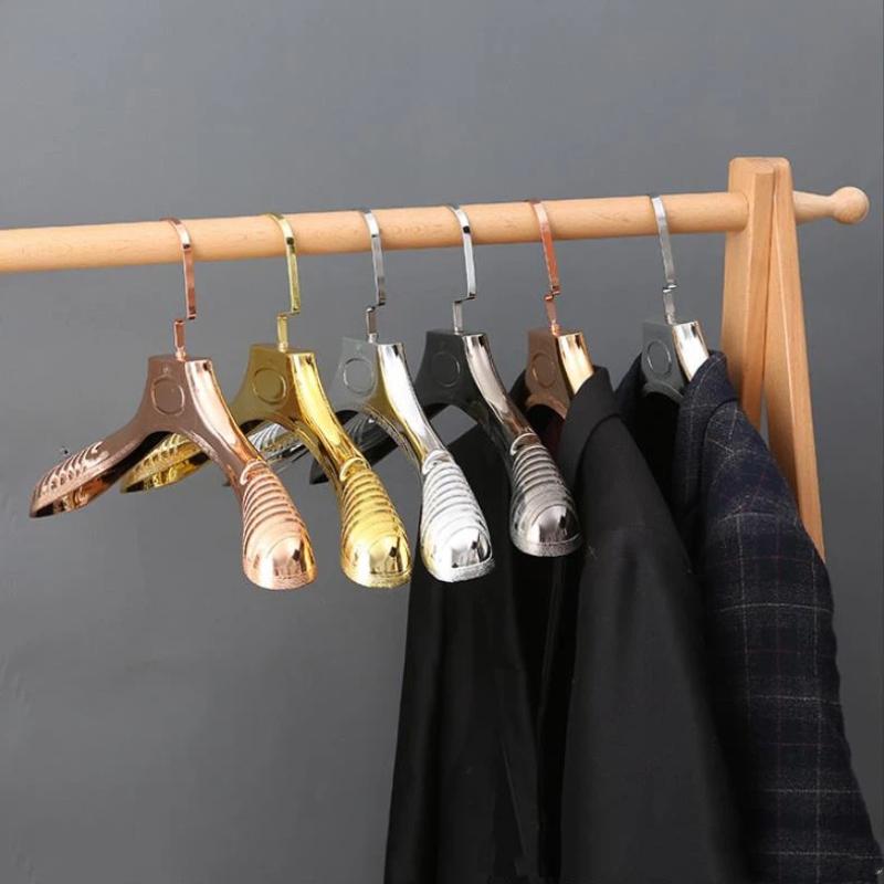 1Pc Non-slip Shoulder Suit Hangers with Notch Sturdy Clothes Rack for Formal Dress Evening Gown Storage