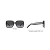Coach Solid Logo Letter Alloy Irregular Shape Sunglasses Women sunglasses Black 0HC8368D50028G61
