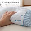 Made in Japan Buckwheat Pillow [All Buckwheat Pillow with White Cover] Approx. 25 x 34 cm, Made in Japan, Firm, Breathable, Moisture-Wicking,