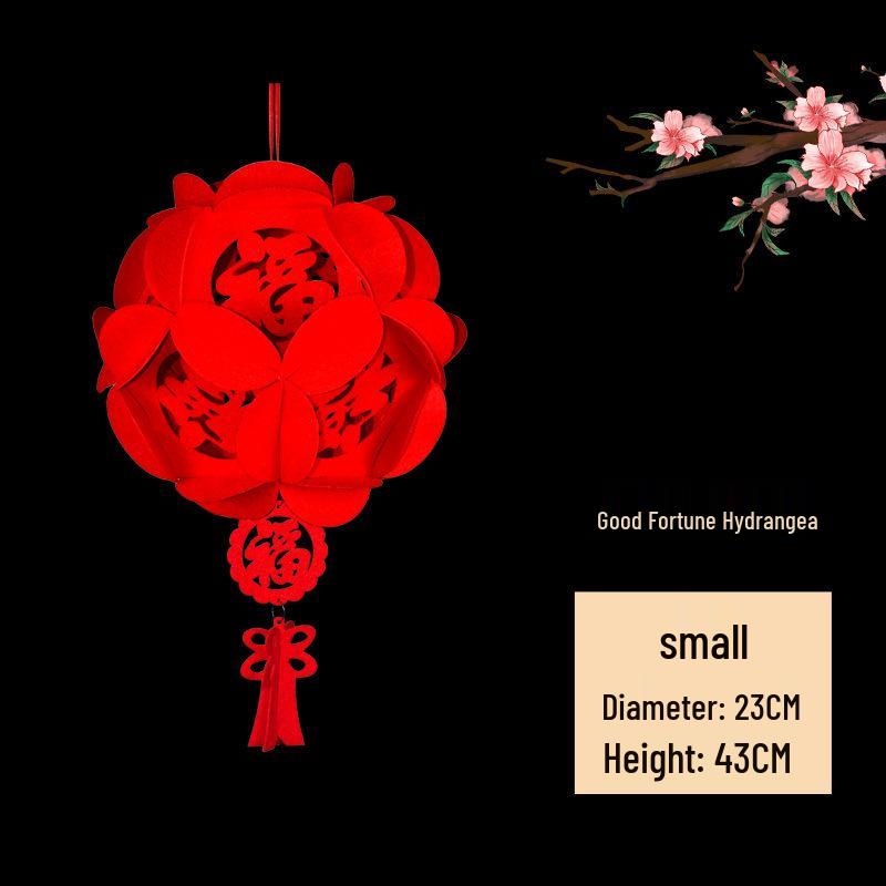 2026 Year of the Horse Fu Character Pull Flower Banner for Spring Festival & New Year Decorations