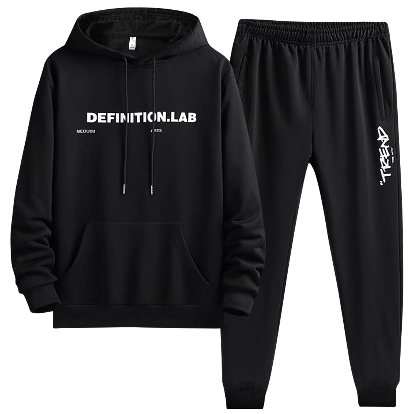 

Спортивный костюм Shuanau Толстовка и и Свободные длинные тренировочные Беговые Упражнения Однотонный Спортивный Большие размеры Мужской Комплект, Худи, Весна, Осень, Зима, Посадка,