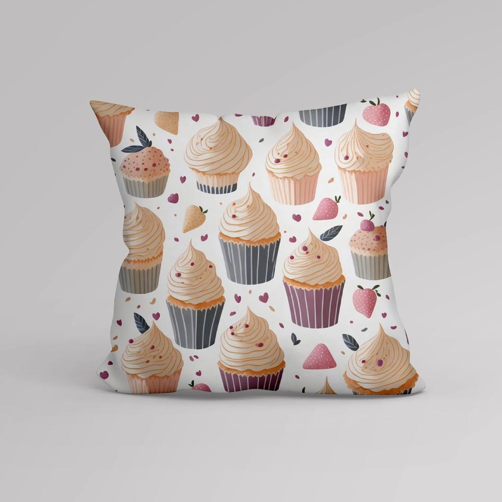 Luxury Home Decoration Cushion Cover Cartoon Ice Cream Creative Simple Pattern Print Pillowcase Office Sofa Cushion Coverr