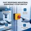 Red Emergency Button 660V 10A Emergency Stop Switch Metal Push Button Power Off Safety Switch Industrial Machine Control Panel