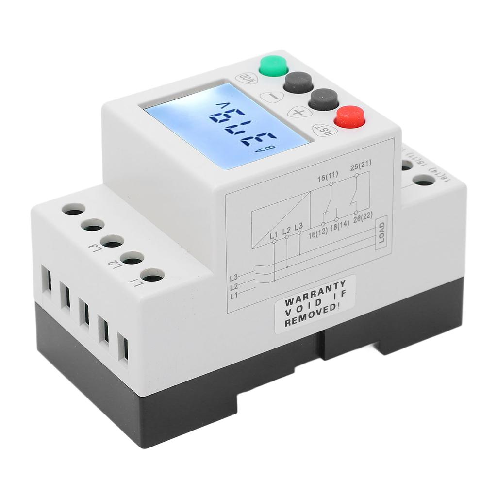 Spannungsphasenfolge-Schutz 3-phasig 3-adrig Über- Unterspannungsschutz Überwachungsrelais AC