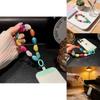 Colorful Shaped Beaded Phone Lanyard With Pvc Material For Women And Men