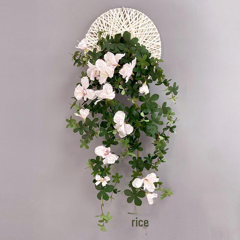 Wisteria Vine Artificial Silk Flower Wall Hanging for Indoor Decoration