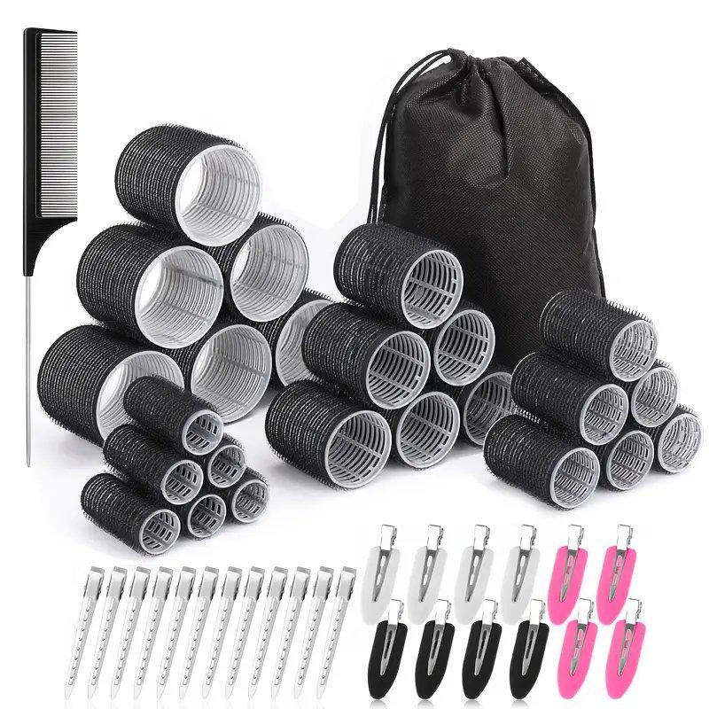 Eight-Character Air Bangs Curler Set with Clips and Comb - Effortless Air Bangs Styling Tool
