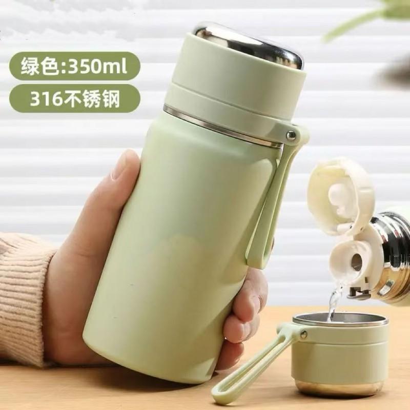 Stainless Steel Vacuum Insulated Water Bottle 500ml 350ml 600ml 800ml 1000ml Double Wall Leakproof Travel Cup Men Women