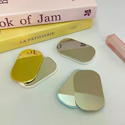 Square Round Shapes Makeup Mirror Girl Cute Small Mirror Portable Student Rotating Mirror Cosmetic Beauty Tools Handheld