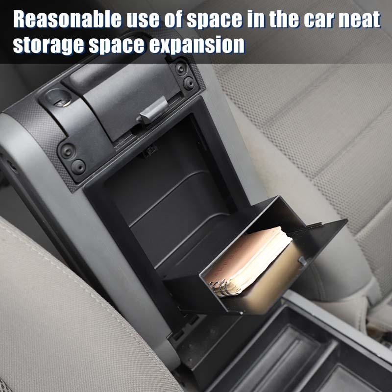 Auto-Armlehnenbox hinten, Aufbewahrungsbox, Organizer-Container für Jeep Wrangler JK 2007–2017, Zubehör zum Verstauen und Aufräumen des Innenraums