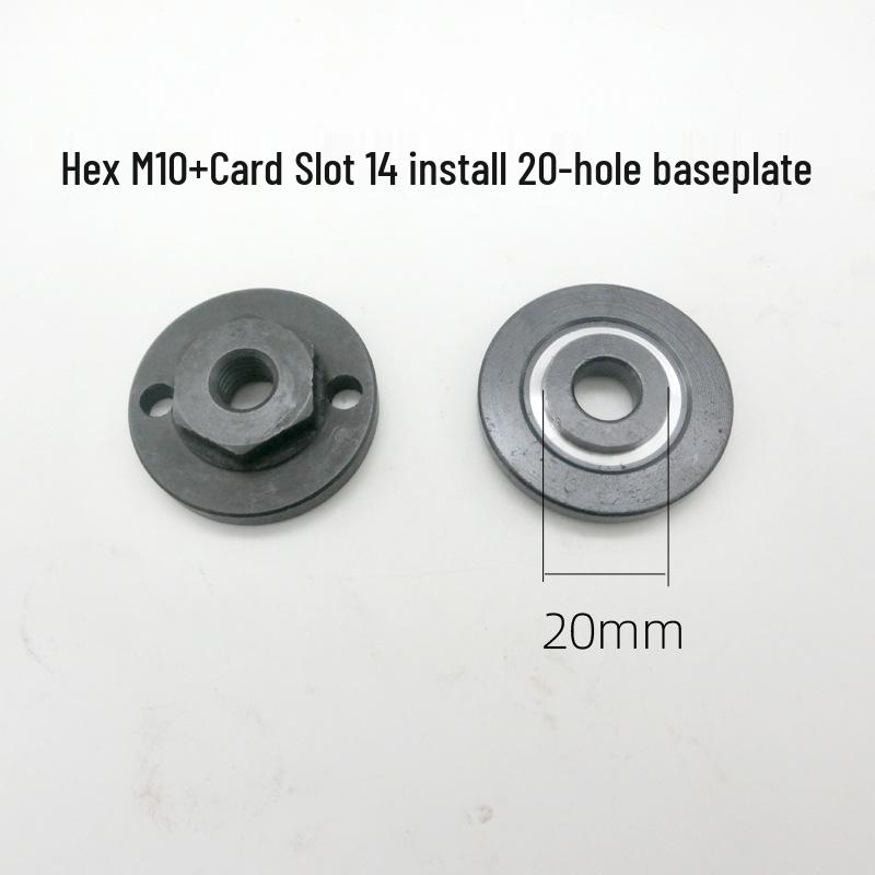 Modify 100-type angle grinder to fit saw blades with 20, 22, or 22.2mm holes; adapt to a 125 card slot with 14mm.