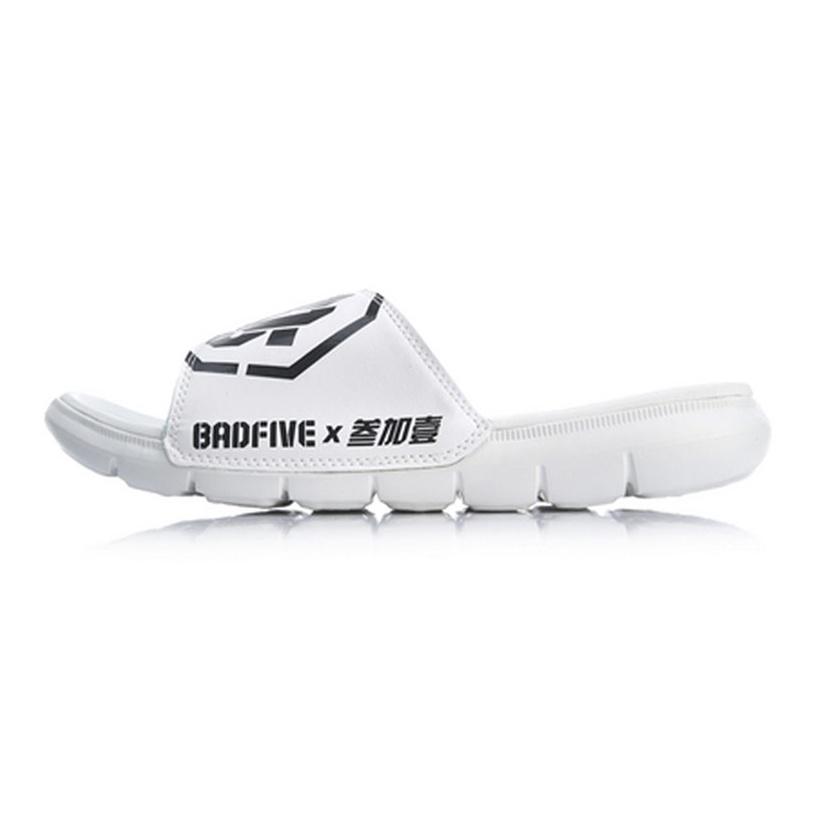 New LiNing Slide Slippers Men's Black White ABTP001-2