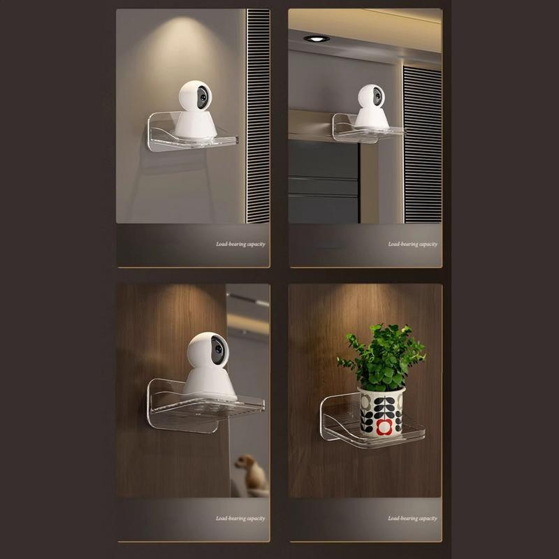 Wall Mount Camera Rack Floating Shelf Perfect For Monitor Security Office Home Decor Kitchen Bathroom Storage