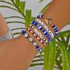 Fashionable Stretch Beaded Sports Bracelet Adjustable Wrist Bangle Soccer Softball Inspired Jewelry For Everyday