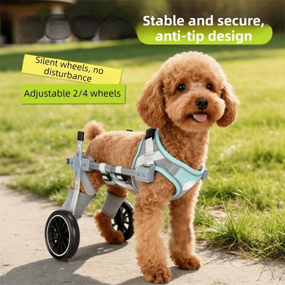 Adjustable Pet Rehabilitation Cart Durable Disabled Pet Walking Aid Hind Leg Support Senior Pets