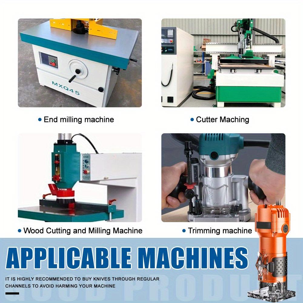 Arc Bending Integrated Knife Forming Knife R2 Router Bits For Carbon Crystal Board Wood Door/Wall Cabinet 1/4 Inch/6mm Shank
