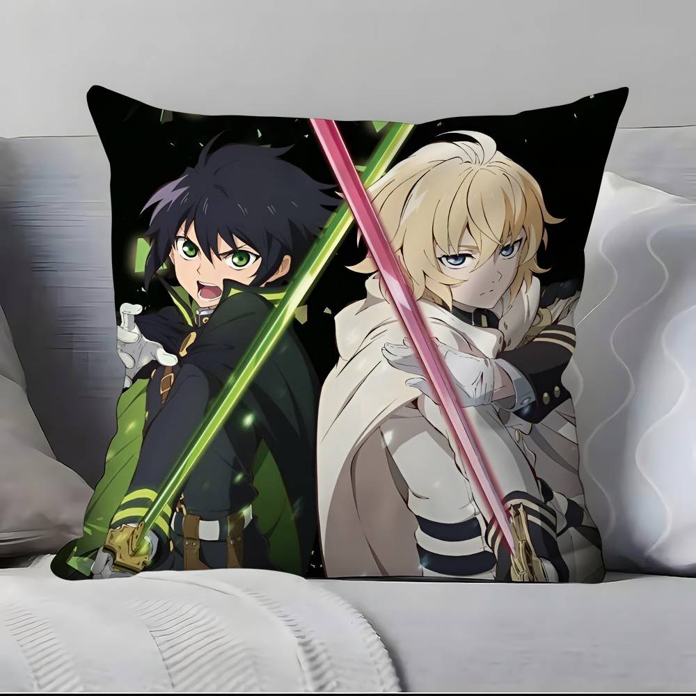 S-S-Seraph Of The E-End Anime Pillow Case Pillowcase Soft Skin Friendly & Comfortable With A Hidden Zipper