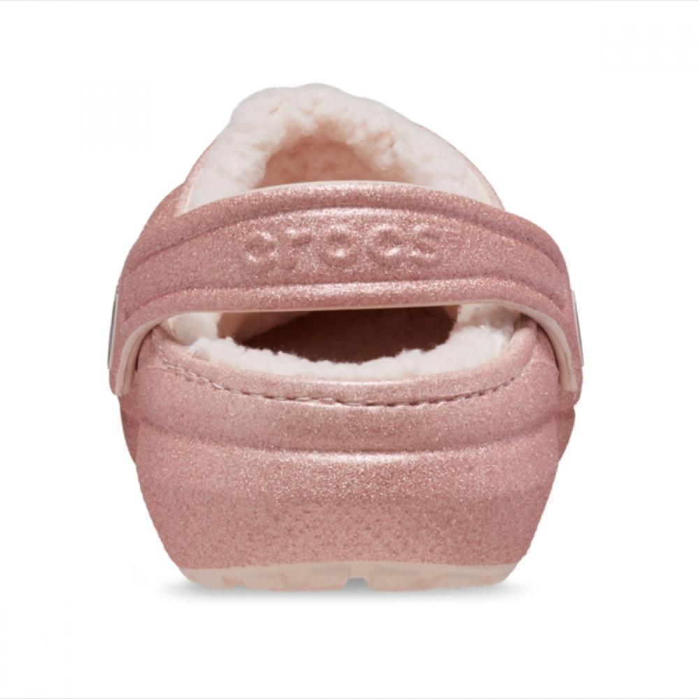 Crocs Kids Classic Lined Glitter Clog 207463 6ur