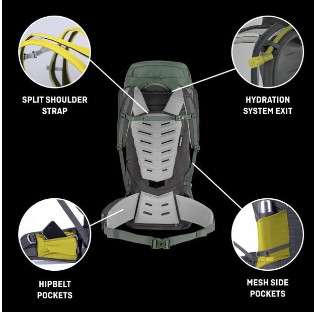 Рюкзак Salewa Trek Mate 65+5 quiet shade (00-0000001288-5080)