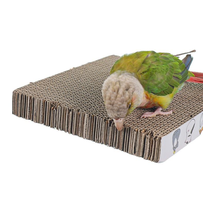 Parrot Chewing & Grinding Stand: Boredom Relief Platform for Cage Accessories