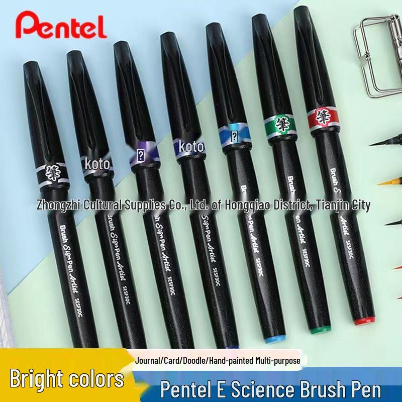 

Pentel SESF30C Colored Soft Tip Brush Pen for Outlining & Watercolor Sky Blue [SX]