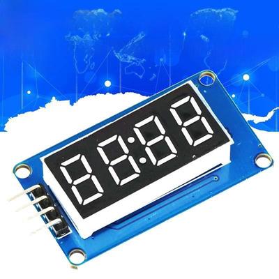 Einstellbare LED-Helligkeit 4-stelliges Anzeigemodul mit Uhrpunkt - TM1637 Treiber