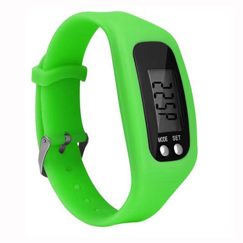 Silicone Electronic Pedometer Wristband Watch Multifunctional Pedometer  Health Sports LED Electronic Watch Bracelet