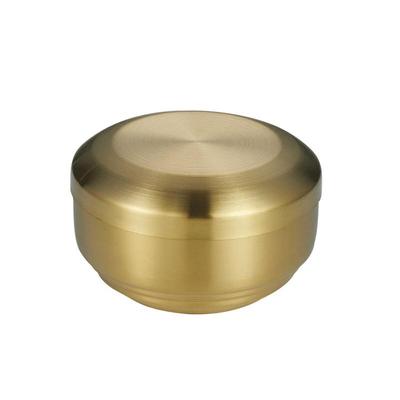 ZISIZ Double-Layer 304 Stainless Steel Rice Bowl with Lid
