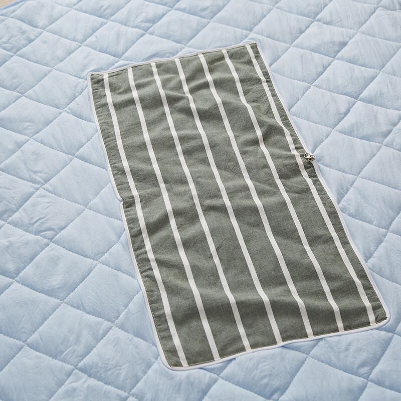 Hengyuanxiang Green Stripe Cushion Quilt